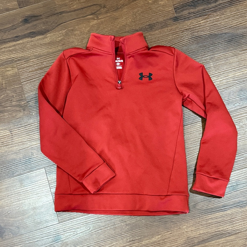 Under Armour Red Quarter-Zip Pullover